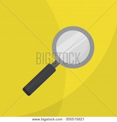 Magnifying Glass, With Gradient Mesh, Isolated On Transparent Background, With Gradient Mesh, Vector