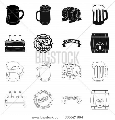 Vector Design Of Minimal And Pint Icon. Set Of Minimal And Craft Vector Icon For Stock.