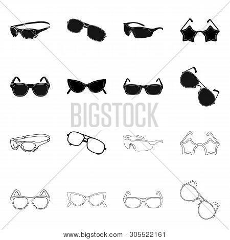 Vector Illustration Of Summer And Beach Sign. Set Of Summer And Fashion Vector Icon For Stock.