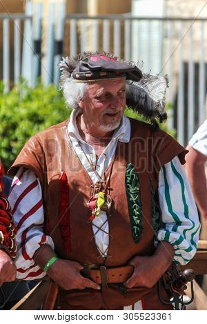 Mdina / Malta -may-2019 Medieval Mdina Reenactmments At Mdina, Malta