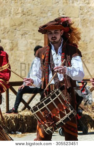 Mdina / Malta -may-2019 Medieval Mdina Reenactmments At Mdina, Malta