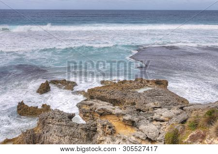 The Shoreline By Cape Willoughby, Kangaroo Island, Australia