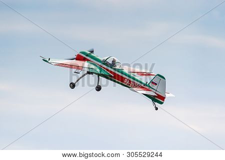 Balashikha, Moscow Region, Russia - May 25, 2019: Russian Aerobatic Aircraft Yakovlev Yak-55m Ra-293