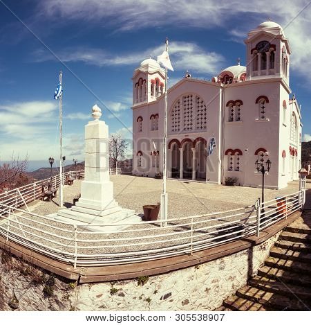 Big Church Of Holy Cross In Pedoulas Village, Troodos Mountains, Cyprus