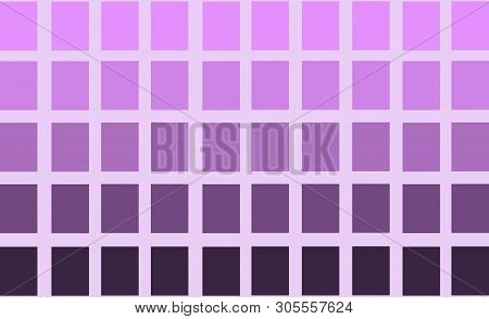 Abstract Modern Geometric Background Bright Print Gradient Lilac Squares. Minimalistic Design, Creat