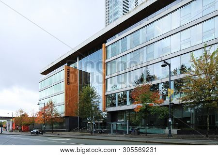 Surrey, British Columbia/canada - October 22: A View Of The City Hall, [october 22, 2018] In [surrey