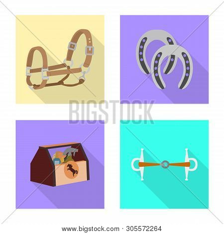 Vector Illustration Of Track And Racing  Icon. Set Of Track And Riding Vector Icon For Stock.