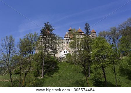 Bran Castle In Transilvania During Spring, Romania