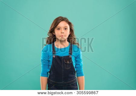 Funny Grimaces. Girl Artistic Kid Practicing Acting Skill. Enter Acting Academy. Playful Teen Model.