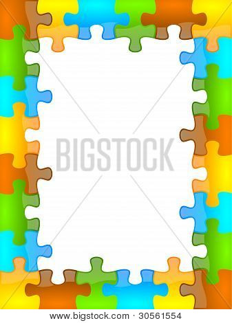 색상 및 광택 퍼즐 프레임 6 x 8