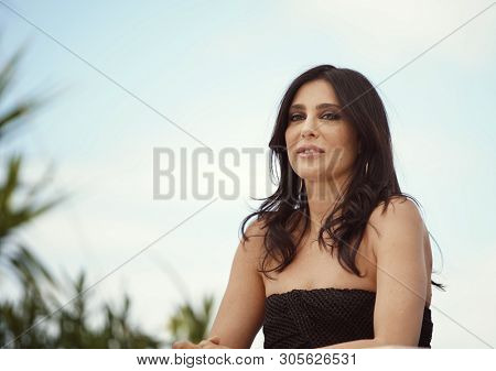 CANNES, FRANCE - MAY 15, 2019: Nadine Labaki attends the photocall for the Un Certain Regard Jury during the 72nd annual Cannes Film Festival                                