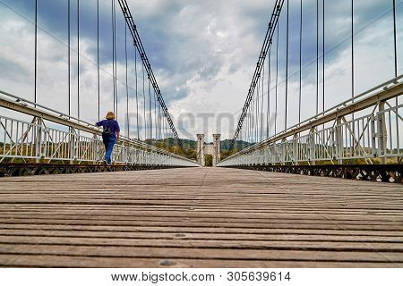 Big Old Bridge In The Mountains In France