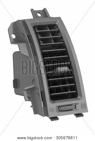 Deflector Cooling And Air Conditioning Car. One Gray Deflector Cooling And Air Conditioning Car. Iso