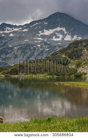 Amazing View Of Muratovo Lake And Reflection Of Banski Suhodol Peak, Pirin Mountain, Bulgaria