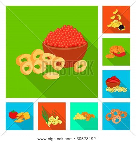 Vector Design Of Taste And Seasonin Symbol. Collection Of Taste And Organic   Vector Icon For Stock.