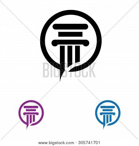 Column Logo Vector Template