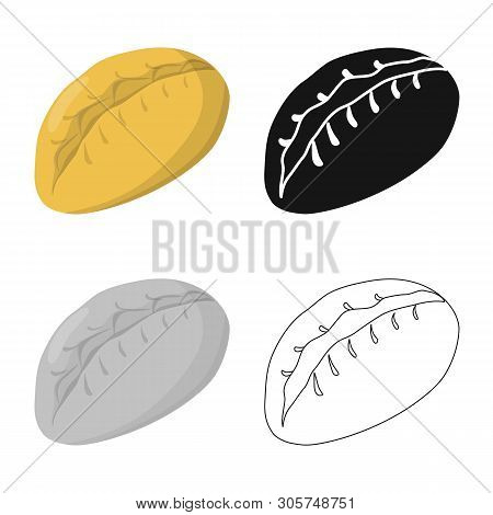 Vector Design Of Gedza And Khinkali Symbol. Set Of Gedza And Asian  Stock Vector Illustration.
