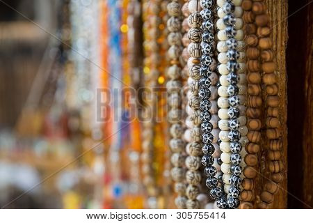 Souvenirs Shop In Lagich Village, Azerbaijan. Beautiful Photo Of Souvenir Shops In The Village Bazaa