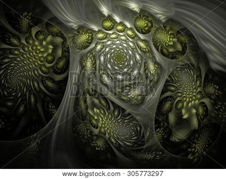 Swirling, Squirming Shapes Inside An Alien Hive.