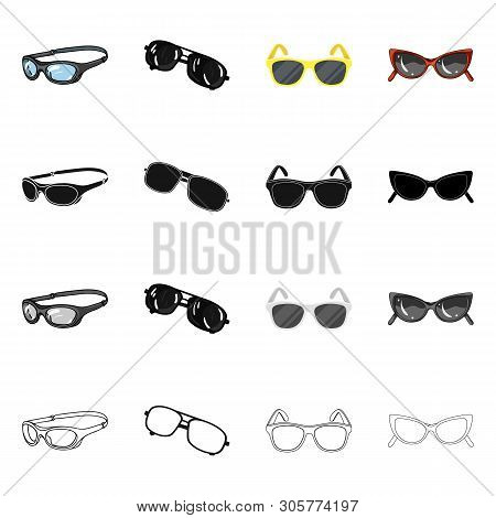 Vector Design Of Summer And Beach Icon. Collection Of Summer And Fashion Vector Icon For Stock.