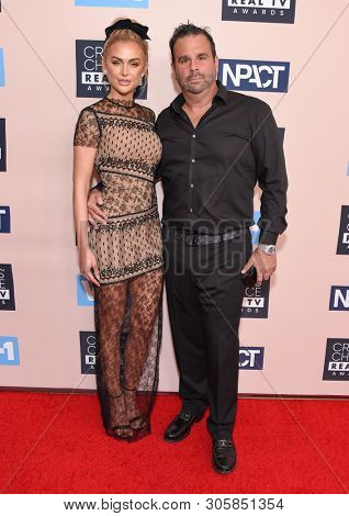 LOS ANGELES - JUN 02:  Lala Kent and Randall Emmett arrives for the Critics Choice Reels Awards on June 02, 2019 in Beverly Hills, CA                