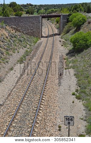 Vias De Tren, In The Province Of Teruel Spain