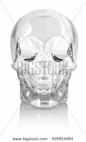 Crystal Head Skull  Isolated Dicut With Clipping Path