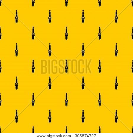 Car Candle Pattern Seamless Vector Repeat Geometric Yellow For Any Design