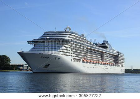Velsen, The Netherlands - September 10th, 2016: Msc Splendida A Cruise Ship Owned And Operated By Ms