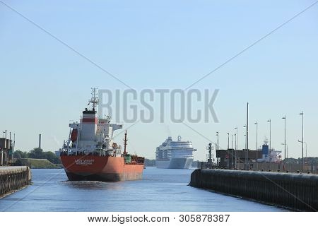Velsen, The Netherlands - September 10th, 2016: Msc Splendida A Cruise Ship Owned And Operated By Ms