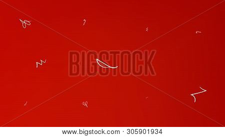 Crisp Space Fantasy. Professional Colorific Illustration.  Background Texture, Smoot. Red Colored Ba
