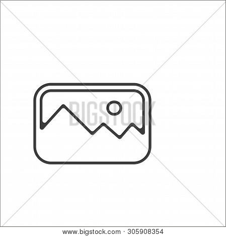 Pictures Line Vector Icon. Image Vector Icon - Vector