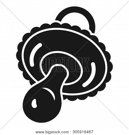 Girl Pacifier Icon. Simple Illustration Of Girl Pacifier Vector Icon For Web Design Isolated On Whit