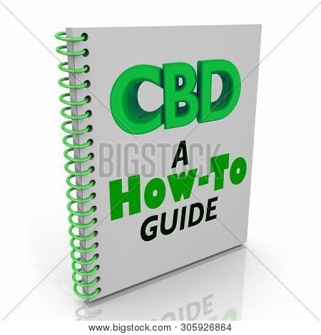 CBD Cannabidiol Hemp Marijuana Cannabis How to Guide Book 3d Illustration