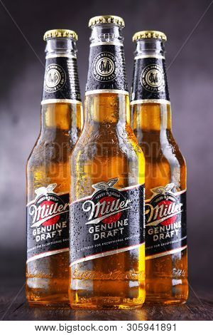 Bottles Of Miller Genuine Draft Beer
