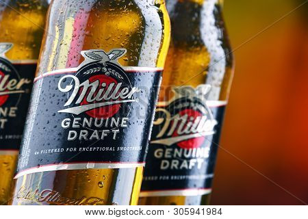 Bottles Of Miller Genuine Draft Beer