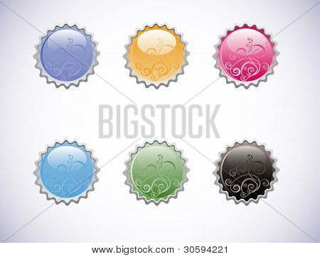 vector glossy buttons