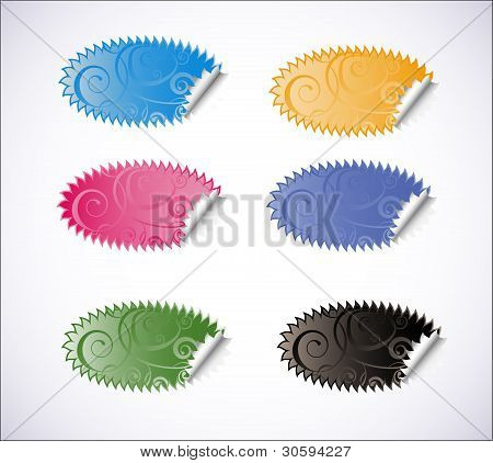 Set di Sticker vettoriale