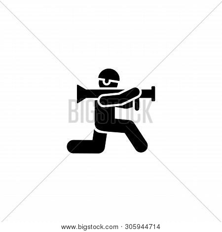 Automatic, Military, Gun, Soldiers, Sub Pictogram Icon