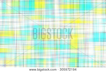 Checkered Tablecloth Geometric Pattern As Abstract Background. Digitally Generated Image.