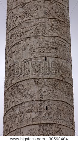 Trajanus kolumn Detaljer