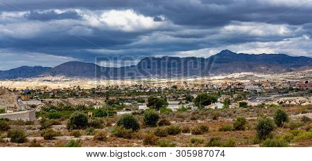 Landscape View Of Abanilla Near Murcia In Spain