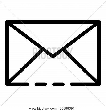 Admin Envelope Icon. Outline Admin Envelope Vector Icon For Web Design Isolated On White Background
