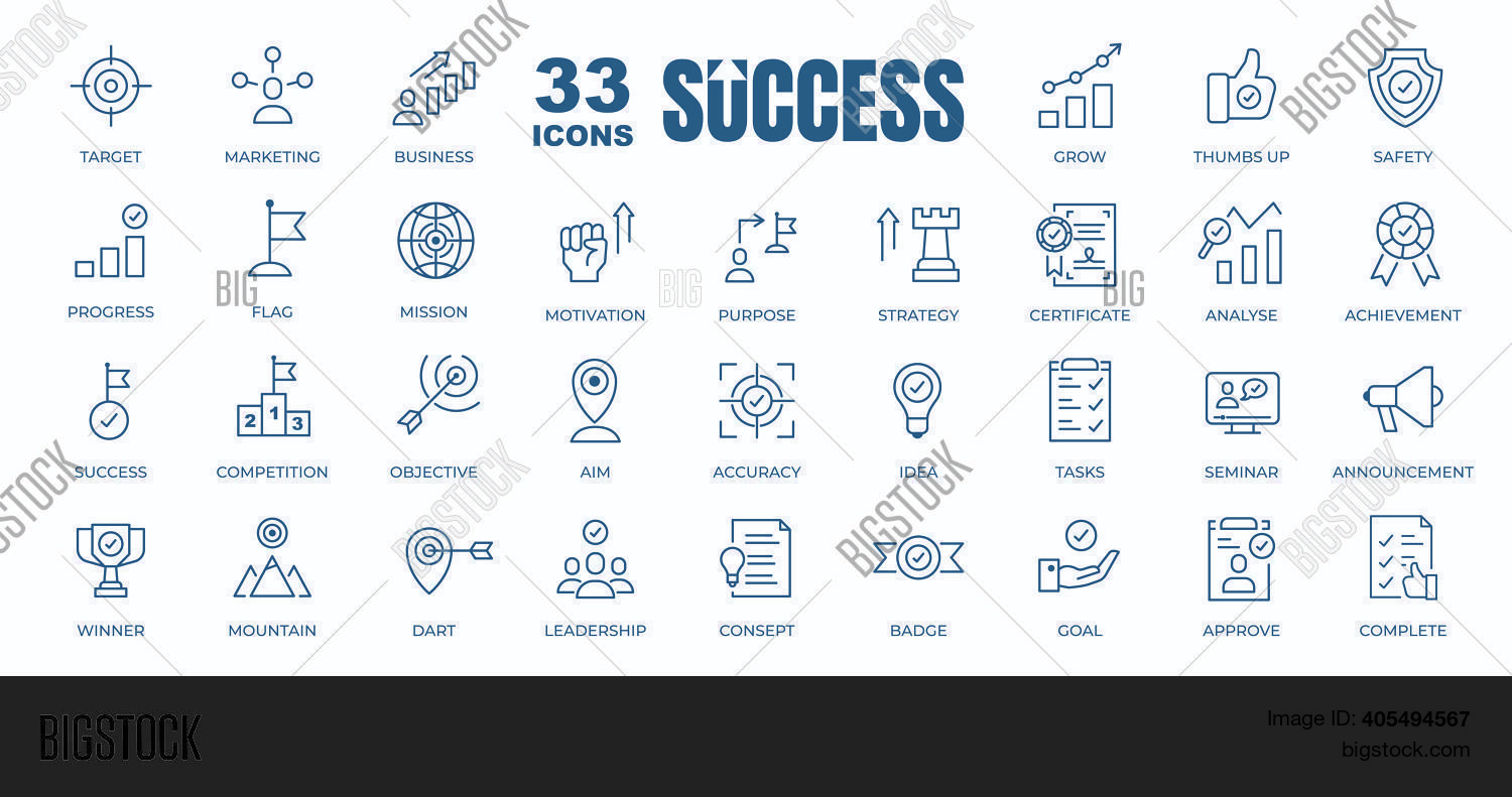 Simple Set Success, Vector & Photo (Free Trial) | Bigstock