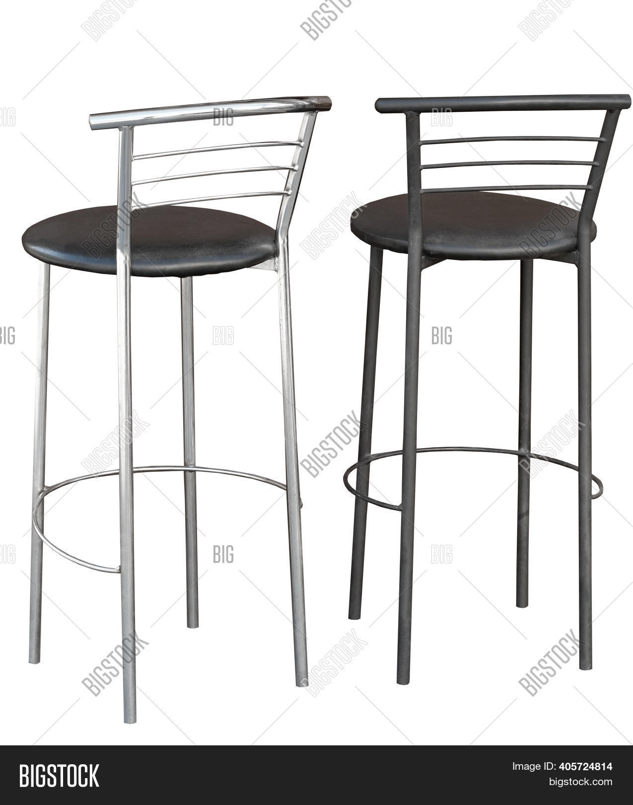 Bar Stools Isolated On Image & Photo (Free Trial) | Bigstock