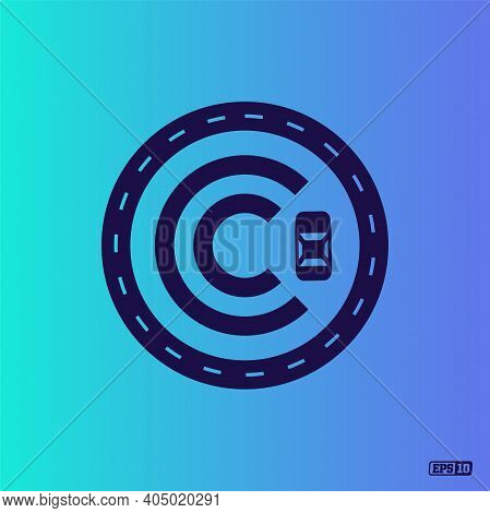 Modern Professional Logo Monograma C In Blue Theme