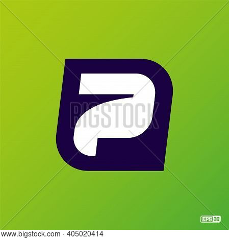 Modern Professional Logo Monograma P In Green Theme