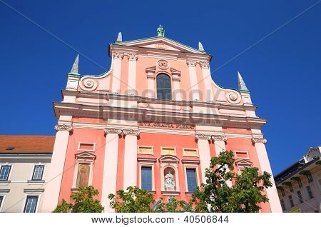 Duyuru Fransisken Kilisesi. Ljubljana, Slovenya