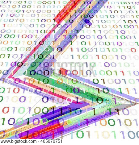 Binary Code Geometric Vector & Photo (Free Trial) | Bigstock