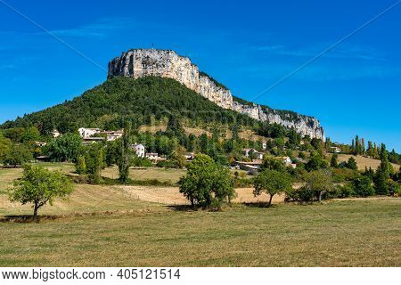 Plain De Baix With Vellan Rock, Plateau Du Vellan In Vercors, French Alps, France